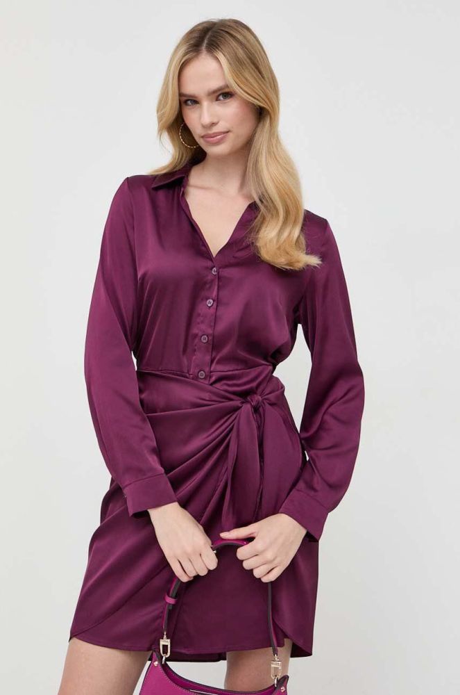 Сукня Guess колір фіолетовий mini пряма