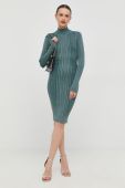 Сукня Guess колір зелений maxi облягаюча