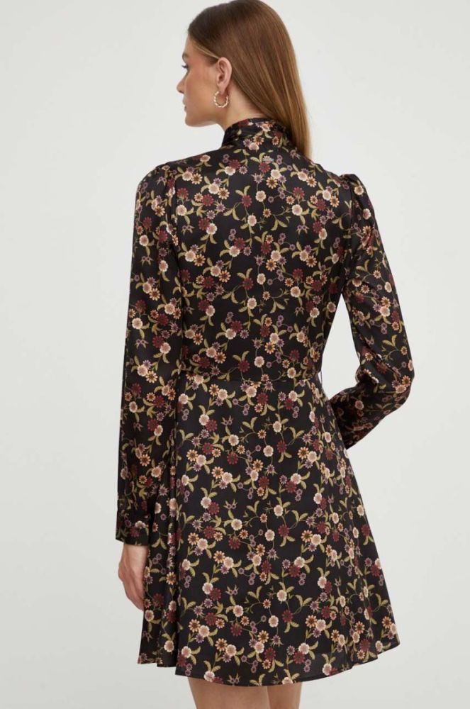 Сукня Guess колір чорний mini розкльошена (3517427) фото 3