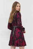 Сукня MAX&Co. колір бордовий mini розкльошена (2654625)