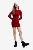 Сукня Desigual колір червоний mini облягаюча (2586722)