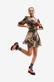 Сукня Desigual mini розкльошена колір барвистий