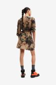 Сукня Desigual mini розкльошена колір барвистий