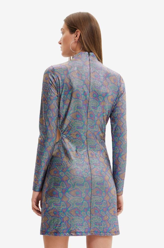 Сукня Desigual колір чорний mini облягаюча (2689419) фото 4