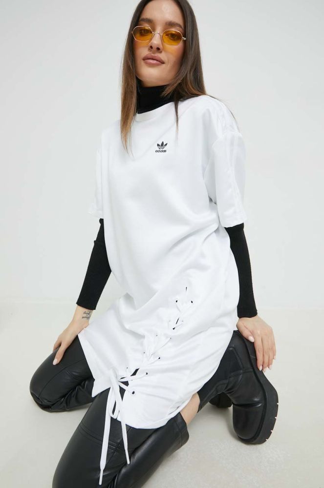 Сукня adidas Originals Always Original колір білий mini пряма