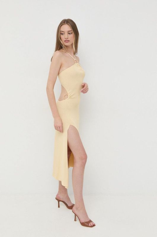 Сукня For Love & Lemons колір бежевий maxi пряма