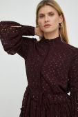 Сукня Bruuns Bazaar Angelonia Adala колір бордовий mini розкльошена