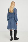 Сукня Bruuns Bazaar mini пряма колір блакитний (2659282)