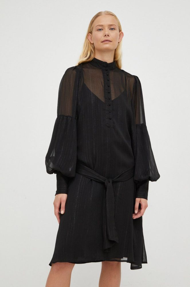 Сукня Bruuns Bazaar колір чорний mini пряма (2660242)