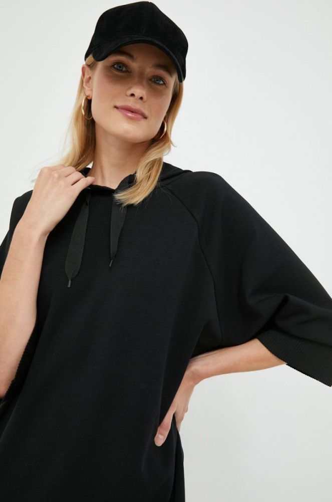Сукня Sisley колір чорний mini oversize (2586798) фото 4