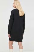 Бавовняна сукня Pinko колір чорний mini oversize (2812388)