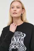 Бавовняна сукня Pinko колір чорний mini oversize (2812388)