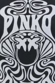Бавовняна сукня Pinko колір чорний mini oversize (2812388)