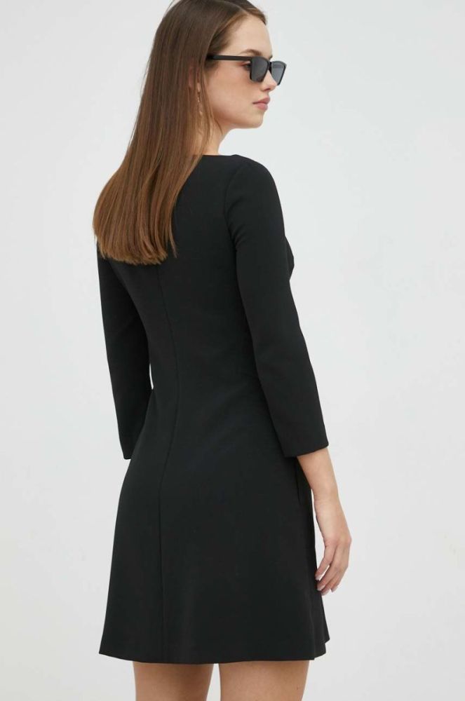 Сукня Trussardi колір чорний mini розкльошена (2749767) фото 3
