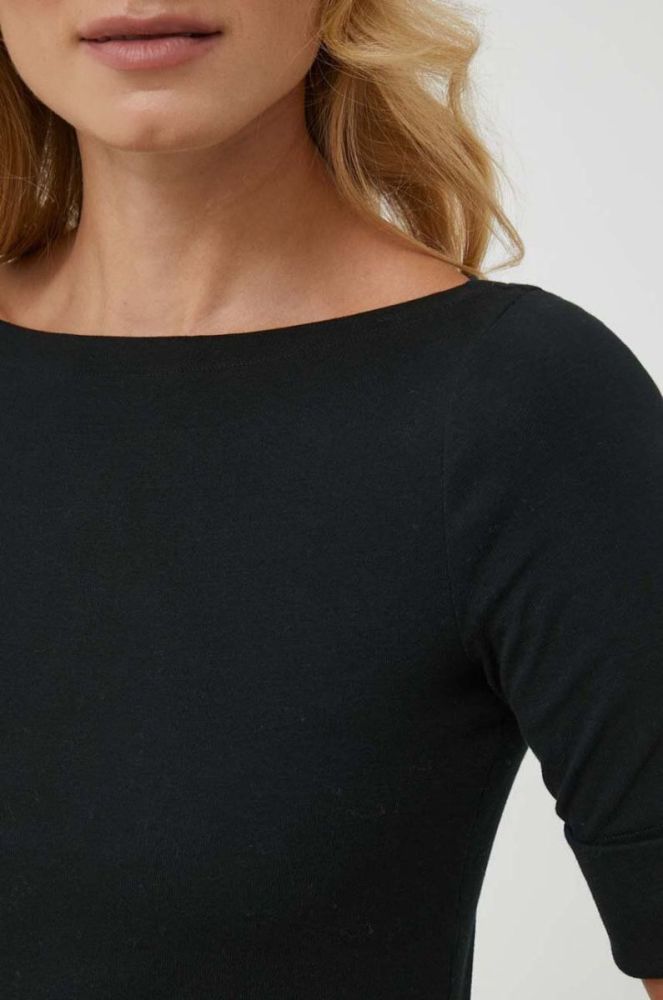 Сукня Lauren Ralph Lauren колір чорний midi розкльошена (3577282) фото 6