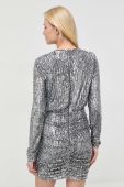 Сукня Bardot колір сірий mini облягаюча