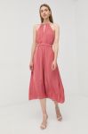 Сукня Morgan колір рожевий midi пряма