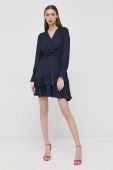 Сукня Morgan колір синій mini розкльошена (2790119)