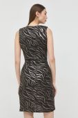 Сукня Morgan колір чорний mini облягаюча (2790139)