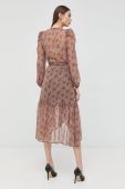 Сукня Morgan колір коричневий midi розкльошена