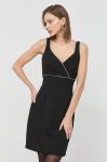 Сукня Morgan колір чорний mini облягаюча (2884770)