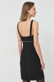 Сукня Morgan колір чорний mini облягаюча (2884770)