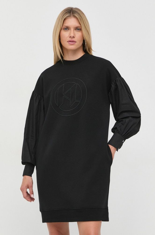 Сукня Karl Lagerfeld колір чорний mini oversize (2647901)