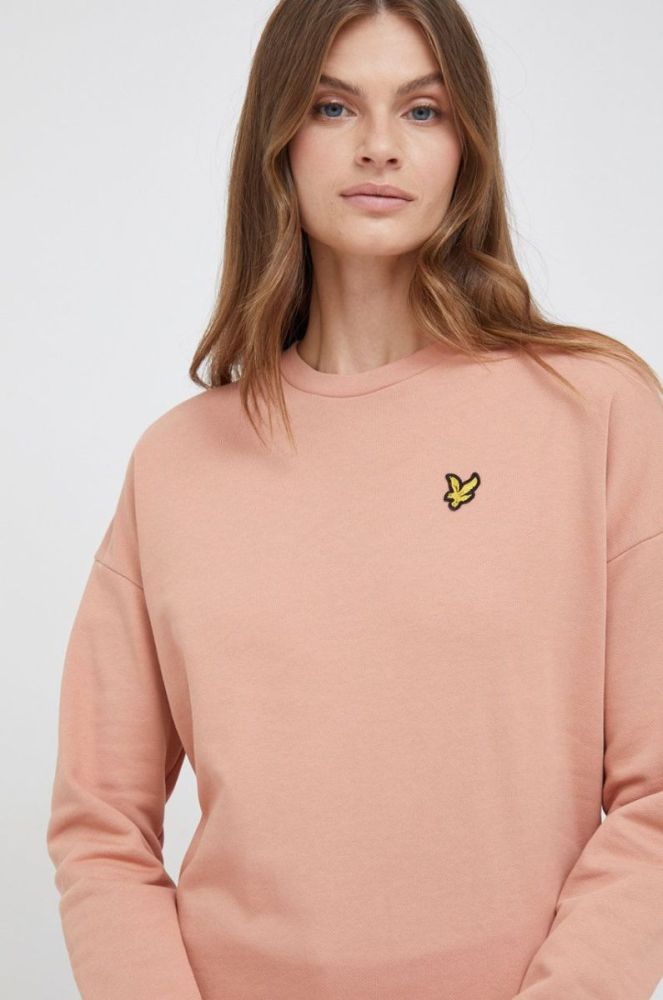 Бавовняна сукня Lyle & Scott колір помаранчевий mini пряма фото 4