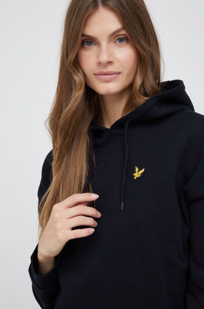 Бавовняна сукня Lyle & Scott колір чорний mini пряма (2685476) фото 4