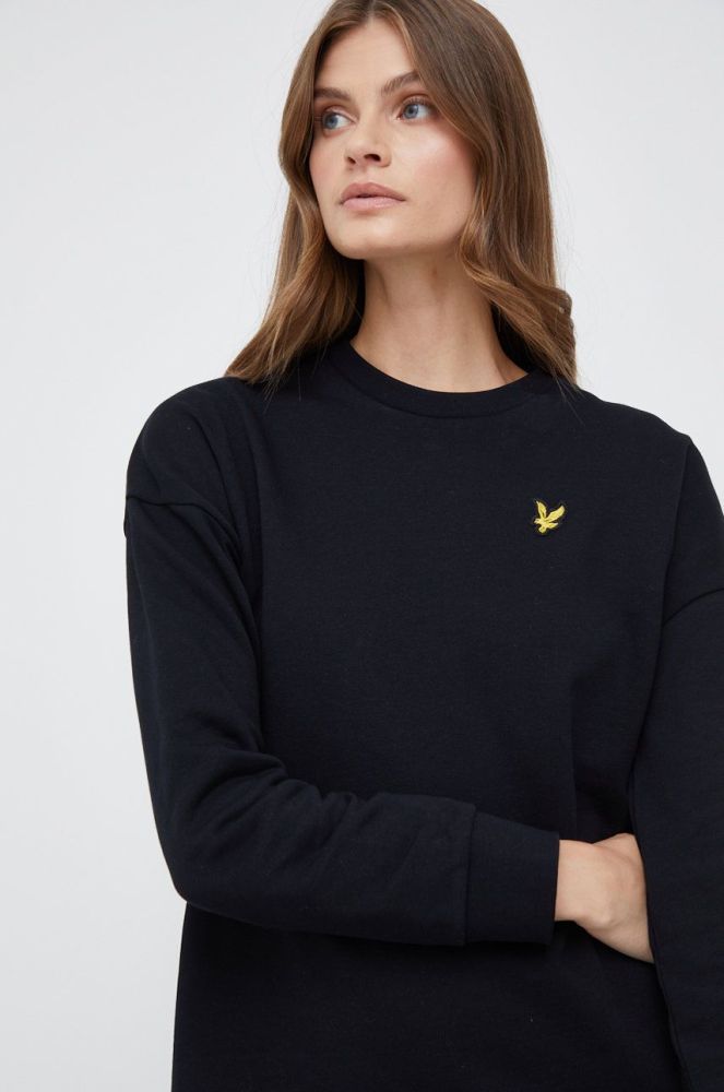 Бавовняна сукня Lyle & Scott колір чорний mini пряма (2685496)