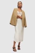 Сукня AllSaints колір білий midi пряма