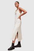 Сукня AllSaints колір білий midi пряма