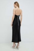 Сукня Bardot колір чорний maxi пряма (2919364)