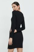 Сукня Sixth June колір чорний mini облягаюча (2817960)