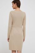 Сукня Lauren Ralph Lauren колір бежевий mini облягаюча (3308589)