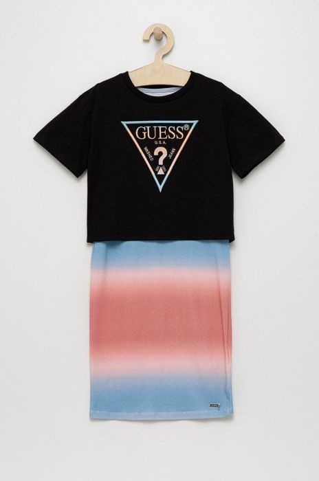 Дитяча сукня Guess mini пряма колір барвистий (2478287)