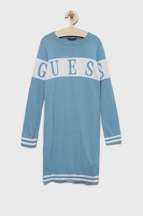 Дитяча сукня Guess mini пряма колір блакитний (2510267)