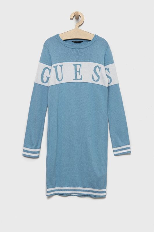 Дитяча сукня Guess mini пряма колір блакитний (2510267)