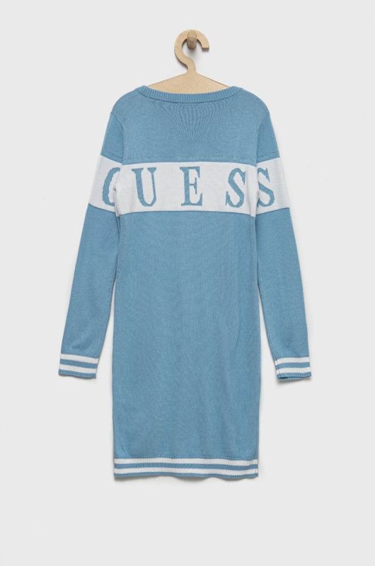 Дитяча сукня Guess mini пряма колір блакитний (2510267) фото 2
