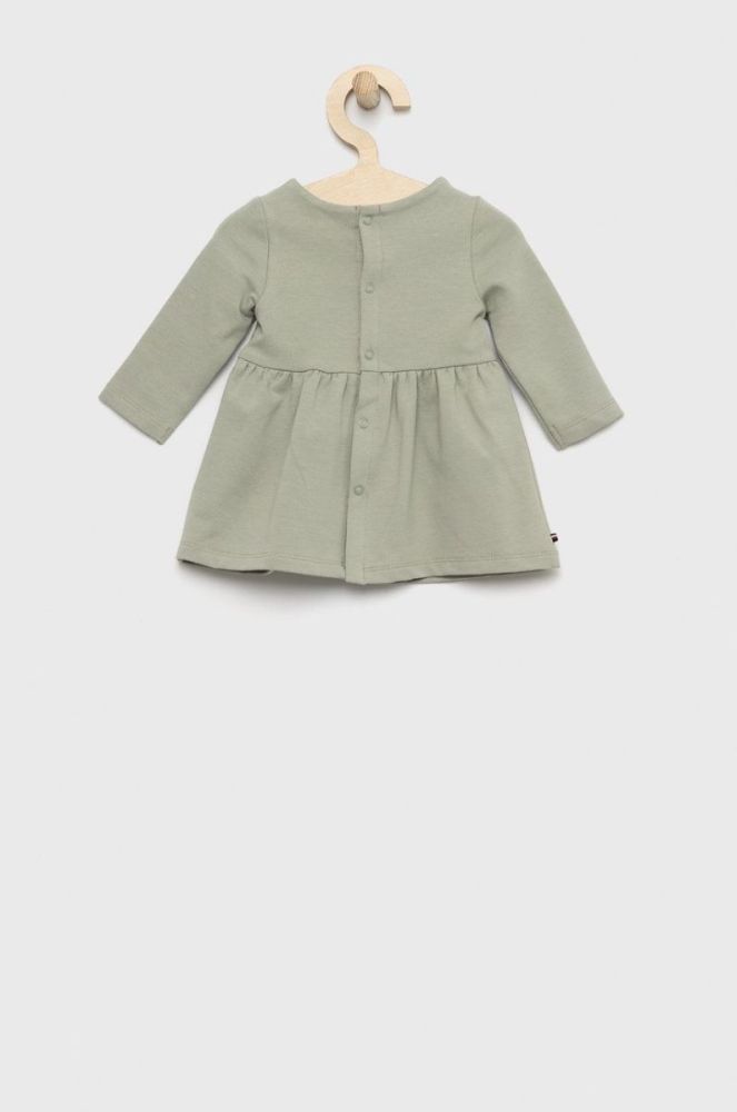 Сукня для немовлят Tommy Hilfiger колір зелений mini розкльошена фото 2