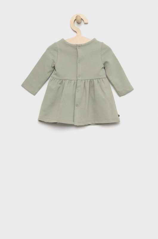 Сукня для немовлят Tommy Hilfiger колір зелений mini розкльошена фото 2