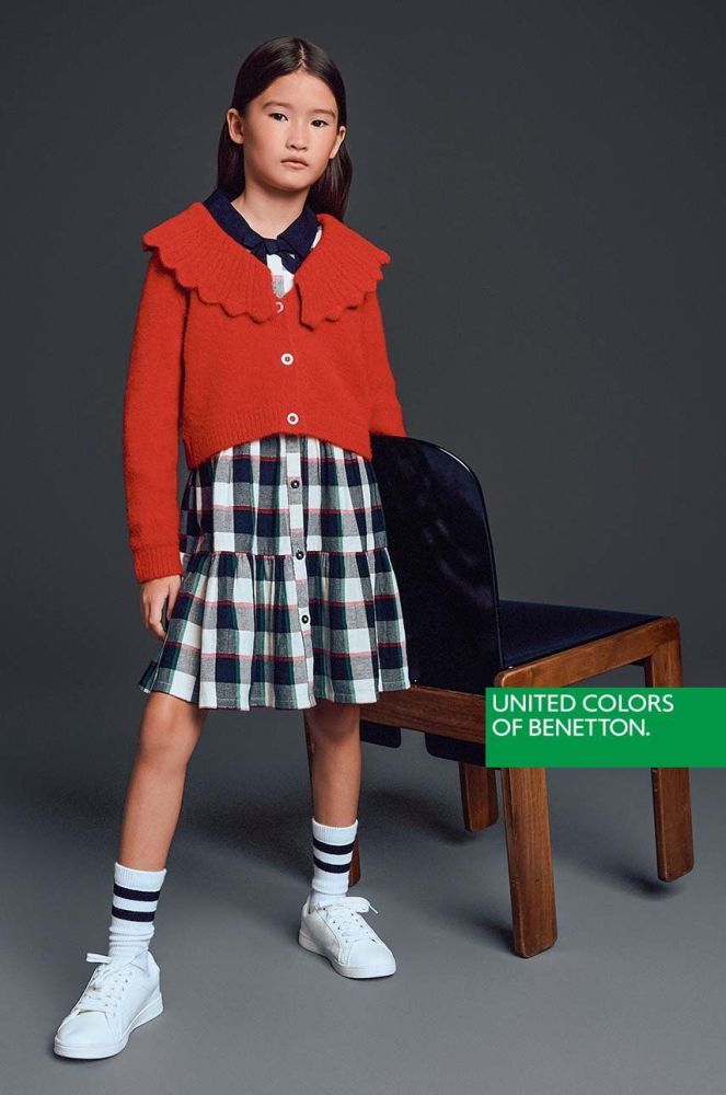 Дитяча сукня United Colors of Benetton колір чорний mini розкльошена (2873465)