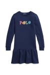Дитяча сукня Polo Ralph Lauren колір синій mini пряма