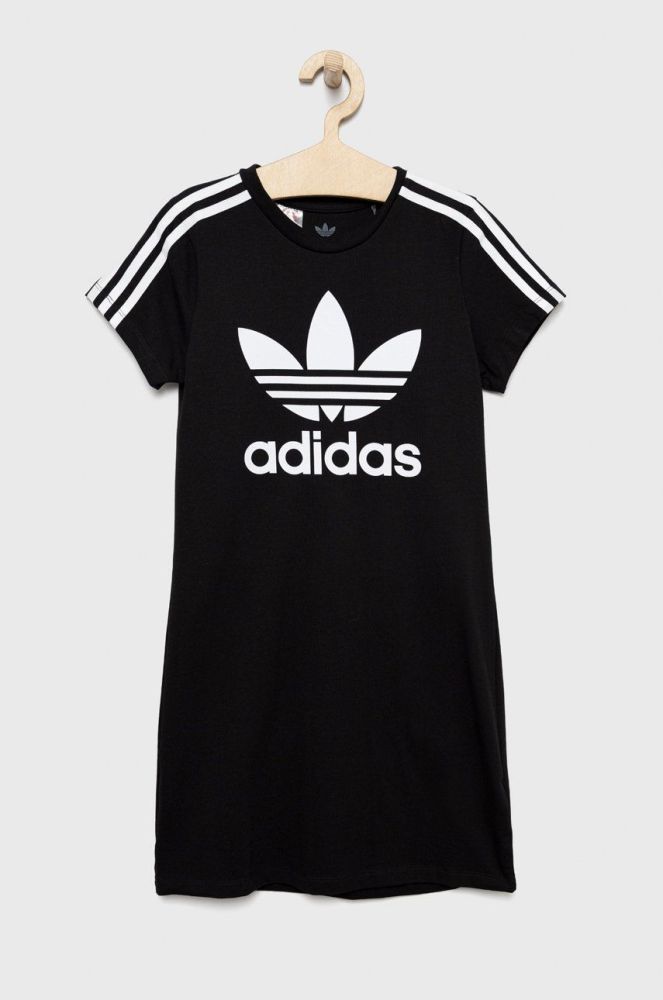 Дитяча сукня adidas Originals колір чорний mini пряма (2529181)