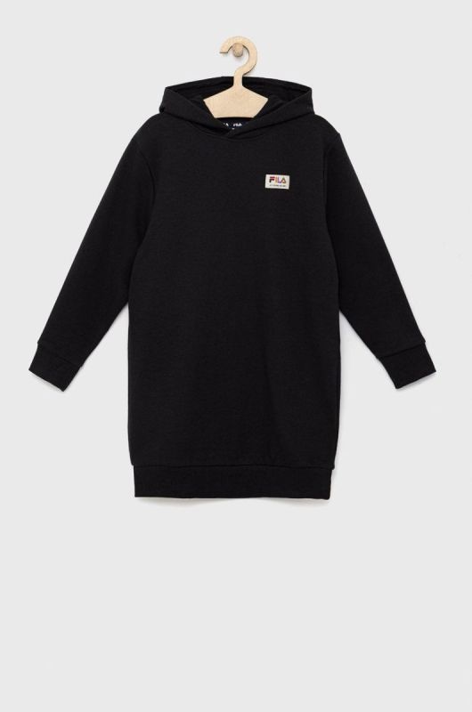 Дитяча сукня Fila Tarano Castello колір чорний mini пряма