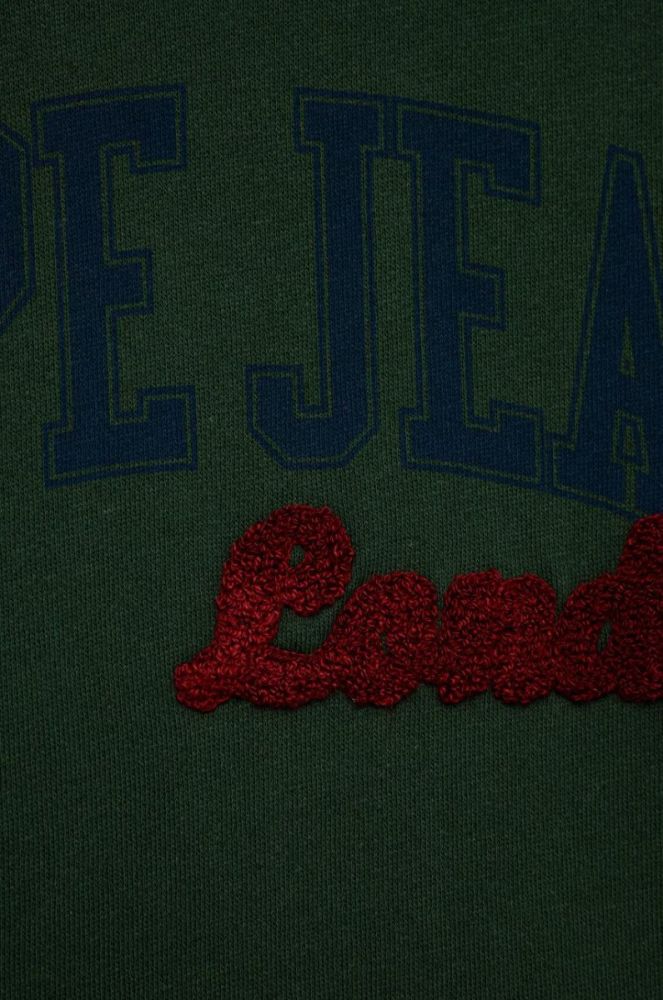 Дитяча сукня Pepe Jeans колір зелений midi пряма фото 3
