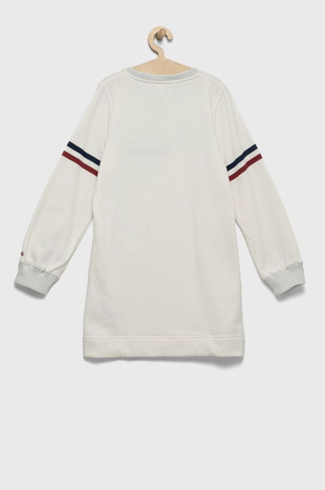 Дитяча сукня Pepe Jeans колір білий midi пряма фото 2