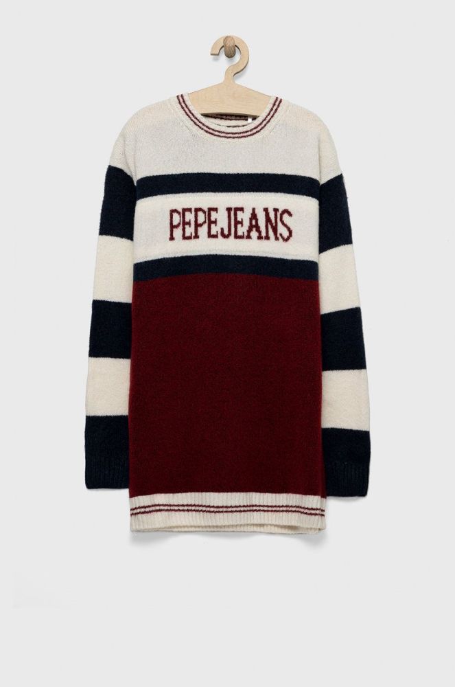 Дитяча сукня Pepe Jeans mini oversize колір барвистий