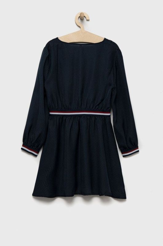 Дитяча сукня Pepe Jeans колір синій midi розкльошена фото 2