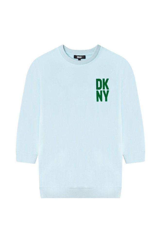 Дитяча сукня Dkny колір зелений mini oversize (2698955)